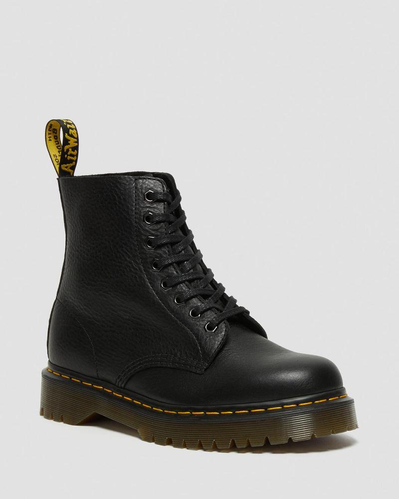 Men\'s Dr Martens 1460 Pascal Bex Leather Lace Up Boots Black | AU 524OKI